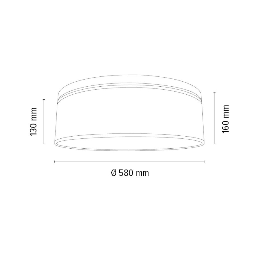 Lubinis šviestuvas BENITA 4xE27/25W/230V diametras 58 cm balta/ąžuolas