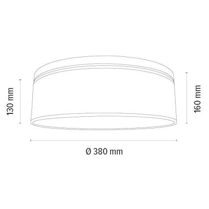 Lubinis šviestuvas BOHO 2xE27/25W/230V diametras 38 cm ąžuolas