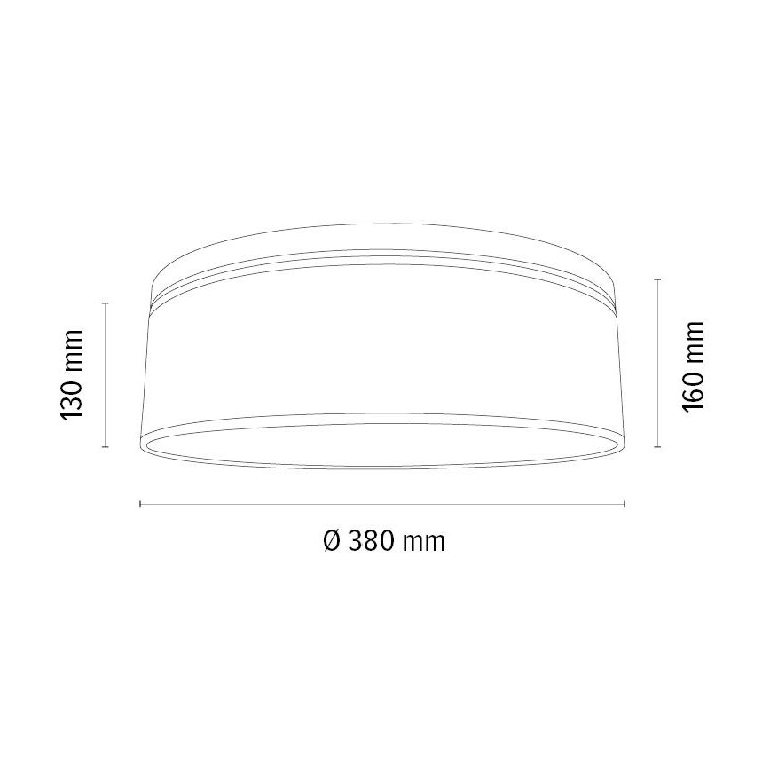 Lubinis šviestuvas BOHO 2xE27/25W/230V diametras 38 cm ąžuolas