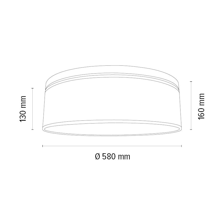 Lubinis šviestuvas BOHO 3xE27/25W/230V diametras 58 cm ąžuolas