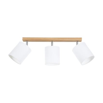 Taškinis šviestuvas APRILLIA 3xE27/25W/230V ąžuolas balta