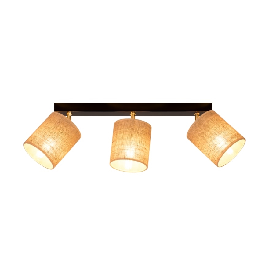 Lubinis akcentinis šviestuvas JUTE 3xE27/25W/230V + FSC sertifikuota