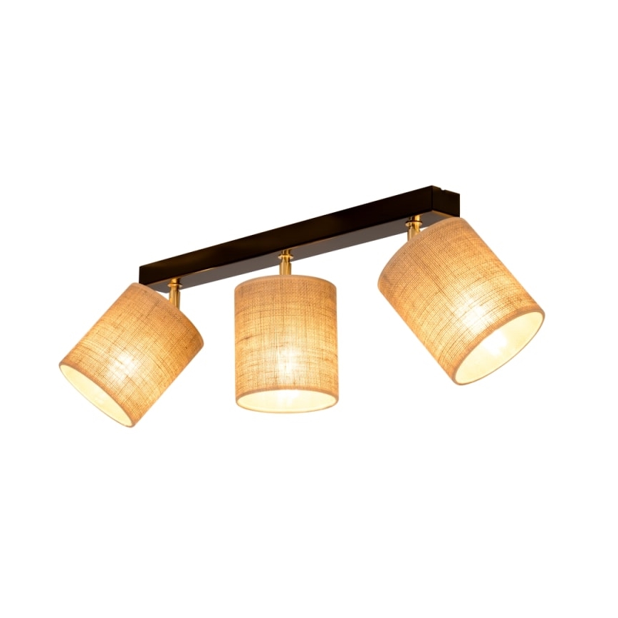 Lubinis akcentinis šviestuvas JUTE 3xE27/25W/230V + FSC sertifikuota