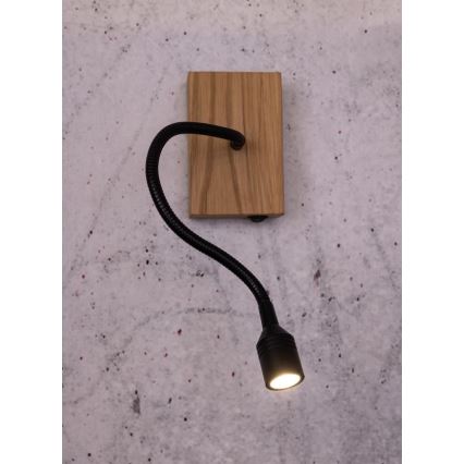 LED sieninis šviestuvas LECTOR LED/2,5W/230V ąžuolas