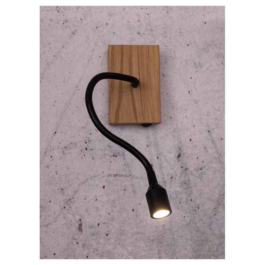 LED sieninis šviestuvas LECTOR LED/2,5W/230V ąžuolas