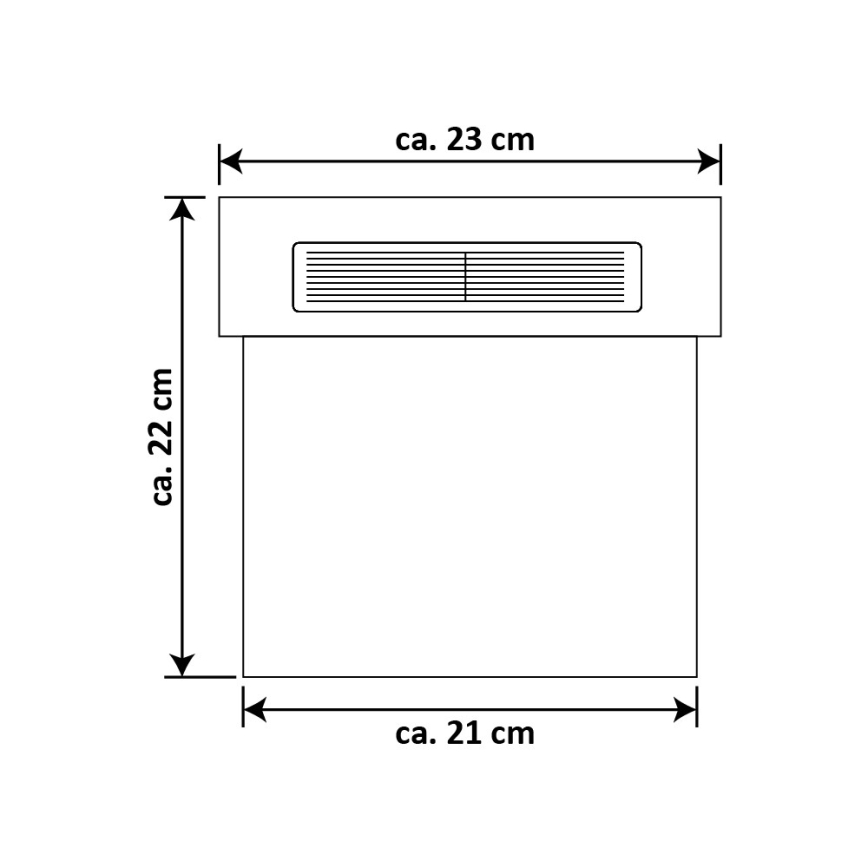 Saulės energija įkraunamas LED namo numeris LED/2x0,07W/2,4V 1200 mAh IP44