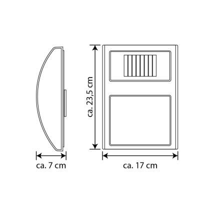 LED Saulės energijos namo numeris LED/3x0,1W/2,4V IP44 + FSC sertifikuota