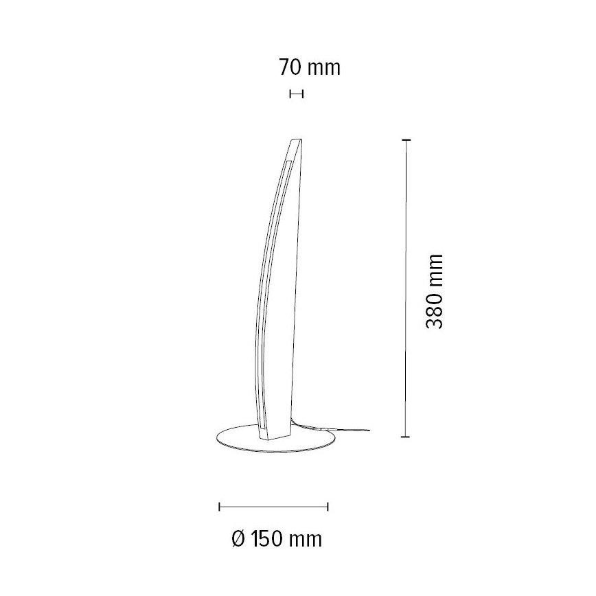LED pritemdomas stalinis šviestuvas DUBAI LED/4W/230V ąžuolas