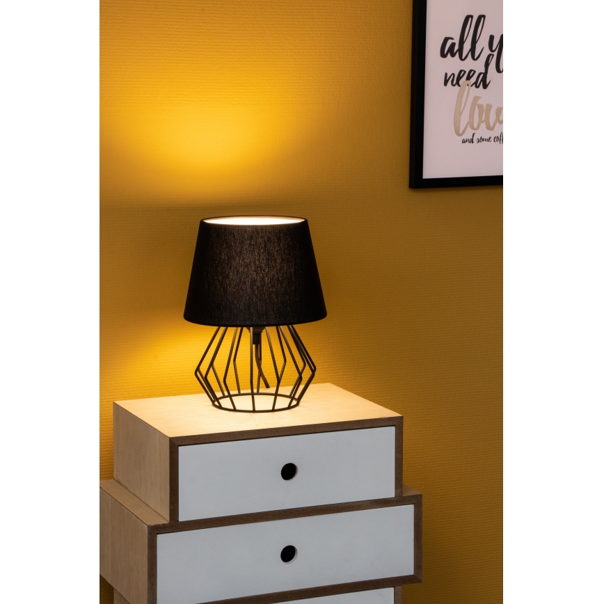 Spot-Light - Stalo lempa MANGOO 1xE27/40W/230V juoda