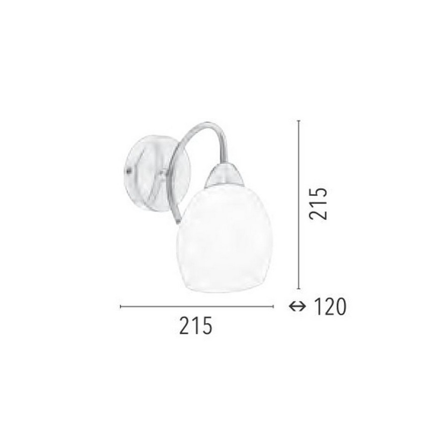 Sieninis šviestuvas PISA 1xE27/60W/230V + FSC sertifikuota