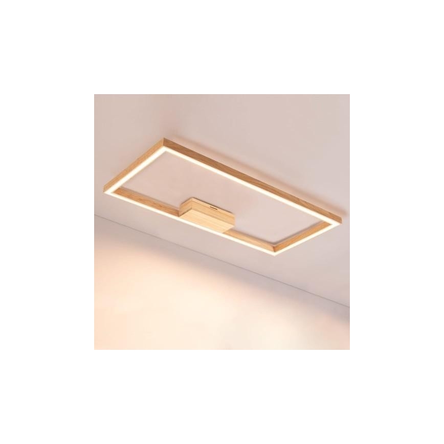 LED Reguliuojamas šviestuvas RAMME LED/34W/230V + Valdymo pultas matinis ąžuolas + FSC sertifikuota