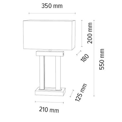 LED pritemdomas stalinis šviestuvas HAKON 1xE27/40W+ 2xLED/7,5W/230V 55 cm ąžuolas