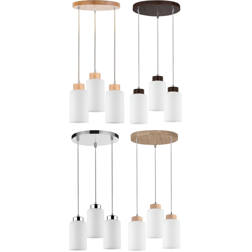 Pakaitinis sietyno gaubtas  BOSCO E27 diametras 9,5 cm balta