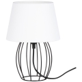 Spot-Light - Stalinė lempa MANGOO 1xE27/40W/230V balta/juoda