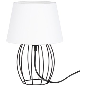 Spot-Light - Stalinė lempa MANGOO 1xE27/40W/230V balta/juoda