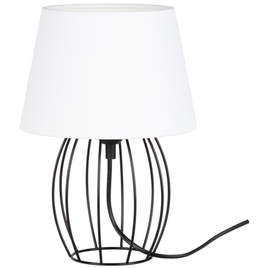 Spot-Light - Stalinė lempa MANGOO 1xE27/40W/230V balta/juoda