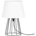 Spot-Light - Stalo lempa MANGOO 1xE27/40W/230V balta/juoda