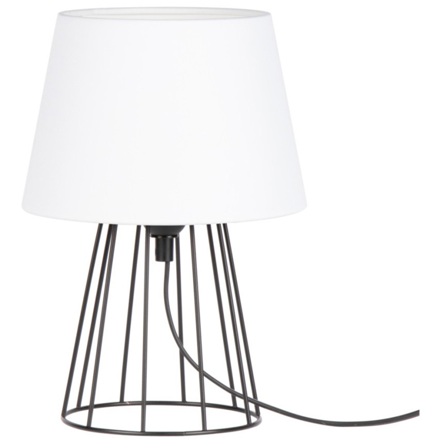 Spot-Light - Stalo lempa MANGOO 1xE27/40W/230V balta/juoda
