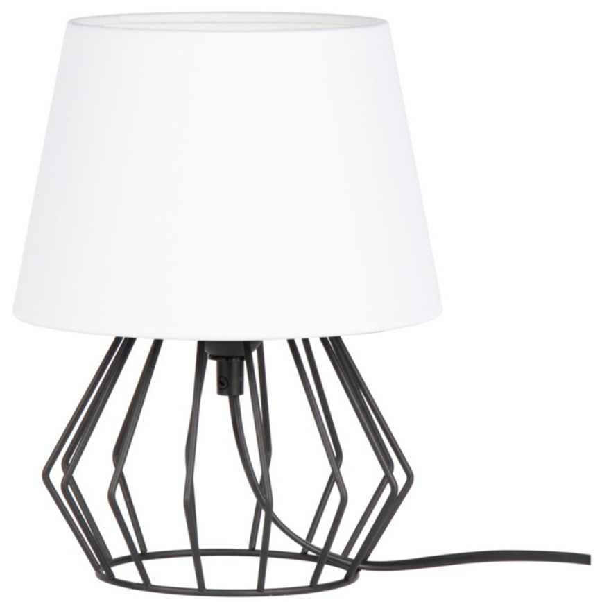 Spot-Light - Stalo lempa MANGOO 1xE27/40W/230V balta/juoda