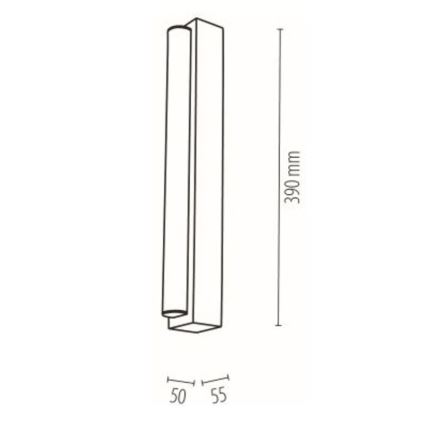 LED vonios veidrodžio apšvietimas AQUAVIVA LED/6W/230V 39 cm IP44 ąžuolas