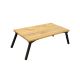 Stalas lovai GUSTO 24,5x60 cm smėlio/juodas