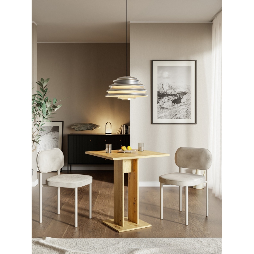 Stalas STRAPO 68x68 cm, ąžuolas Artisan