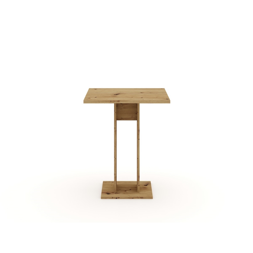 Stalas STRAPO 68x68 cm, ąžuolas Artisan