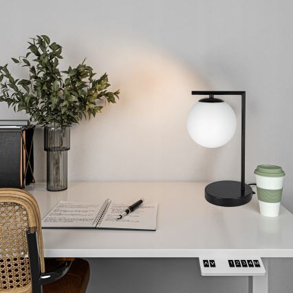 Stalinė lempa 1xE27/40W/230V juoda/balta