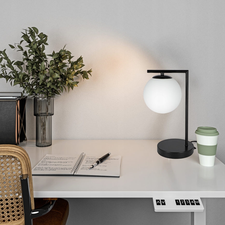 Stalinė lempa 1xE27/40W/230V juoda/balta