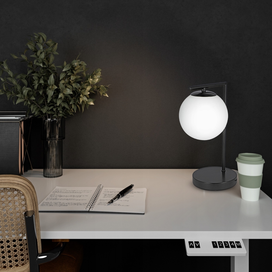 Stalinė lempa 1xE27/40W/230V juoda/balta