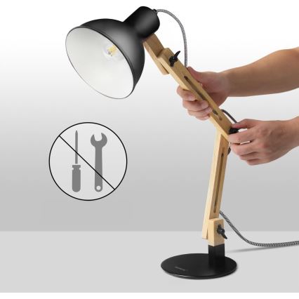 Stalinė lempa 1xE27/40W/230V juoda