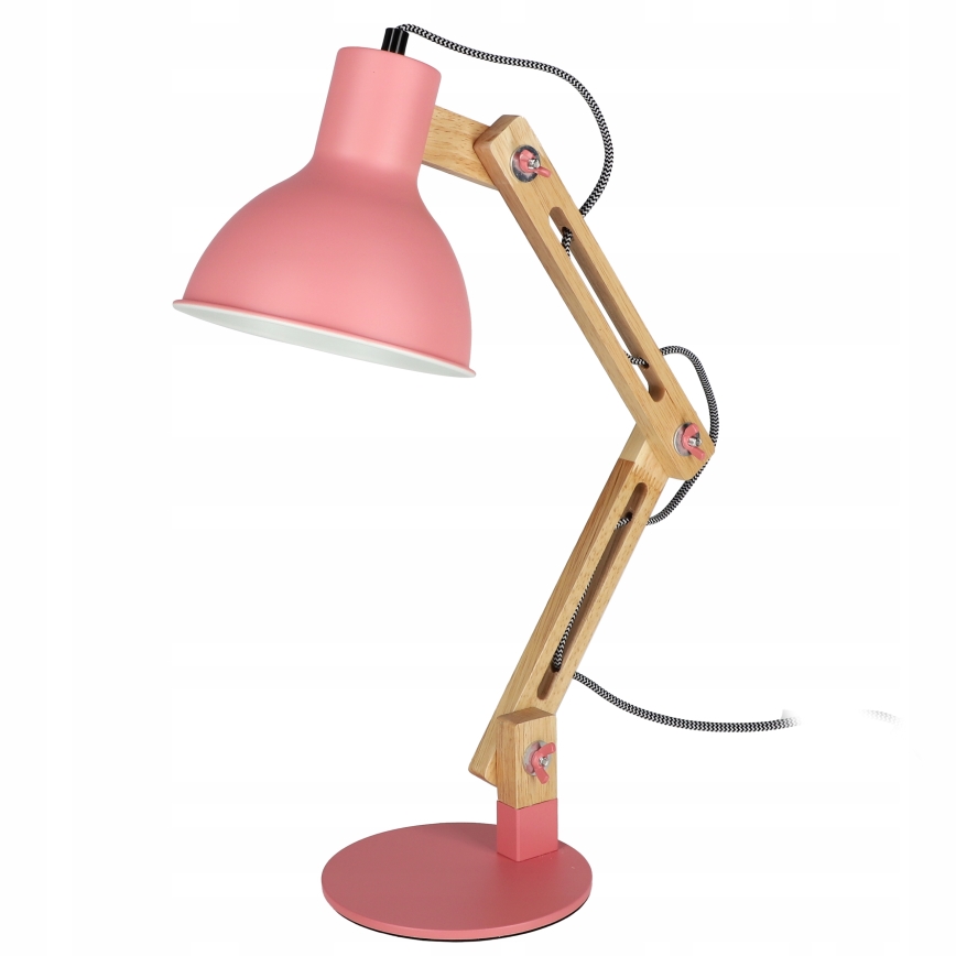 Stalinė lempa 1xE27/40W/230V rožinė