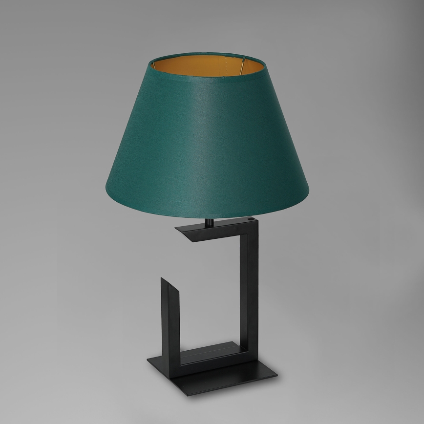 Stalinė lempa 1xE27/60W/230V 45 cm žalia/aukso