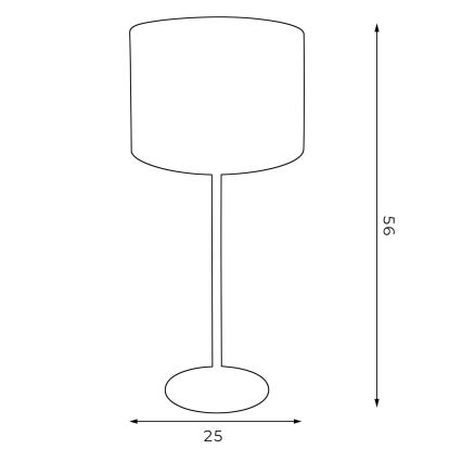 Stalinė lempa ARDEN 1xE27/60W/230V d. 25 cm violetinė/auksinė