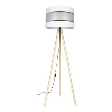 Stalinė lempa CORAL 1xE27/60W/230V smėlio/balta/auksinė