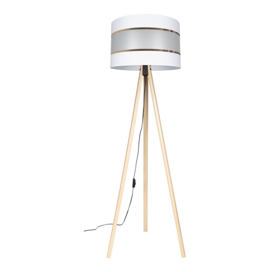 Stalinė lempa CORAL 1xE27/60W/230V smėlio/balta/auksinė