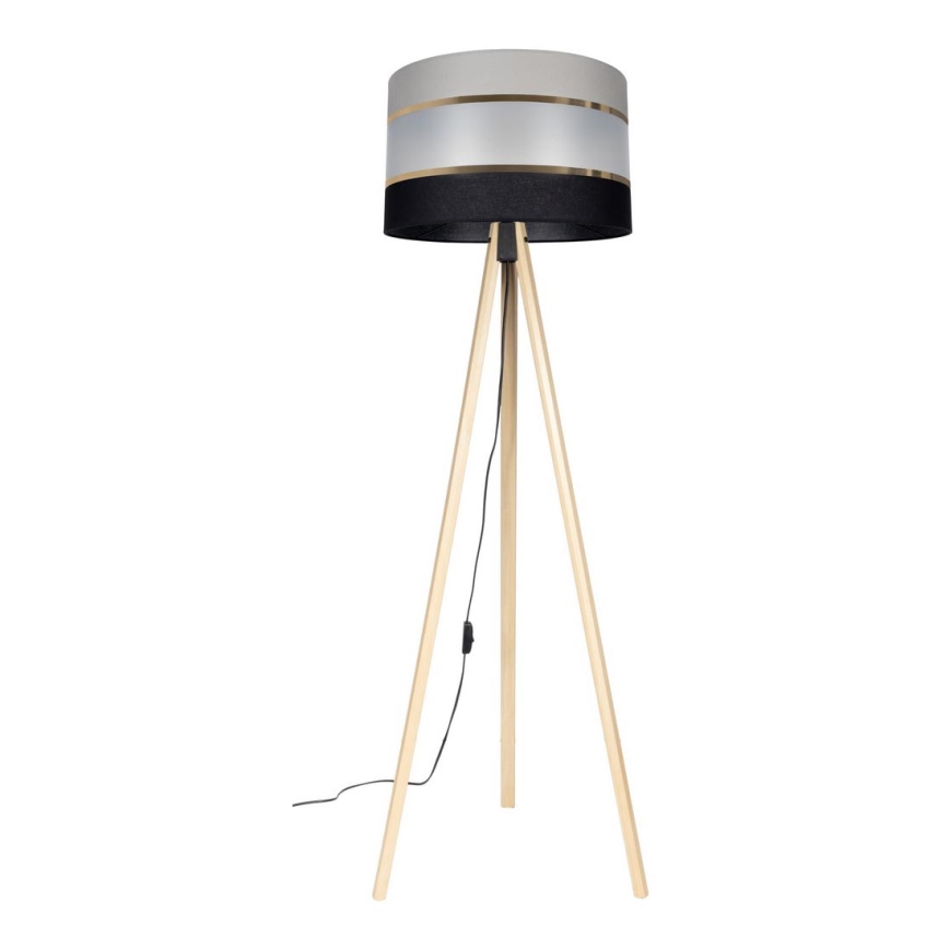 Stalinė lempa CORAL 1xE27/60W/230V smėlio/juoda/pilka/auksinė