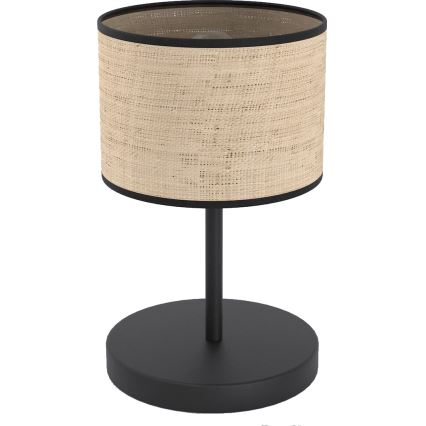 Stalinė lempa ECO 1xE27/15W/230V smėlinė/rotangas