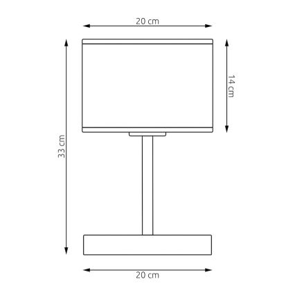 Stalinė lempa ECO 1xE27/15W/230V smėlinė/rotangas