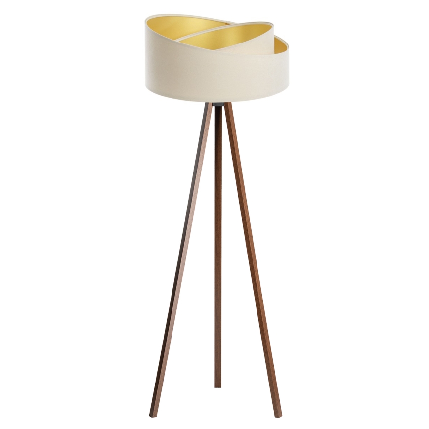 Stalinė lempa GALAXY 1xE27/60W/230V kreminė/wenge