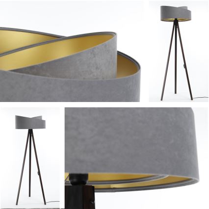 Stalinė lempa GALAXY 1xE27/60W/230V pilka/wenge