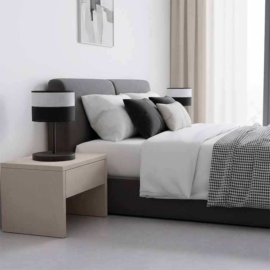 Stalinė lempa KARBON 1xE27/15W/230V juoda/pilka