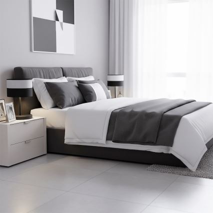 Stalinė lempa KARBON 1xE27/15W/230V juoda/pilka