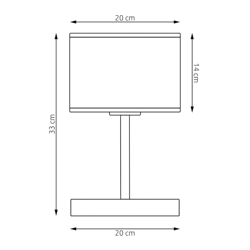 Stalinė lempa KARBON 1xE27/15W/230V juoda/pilka