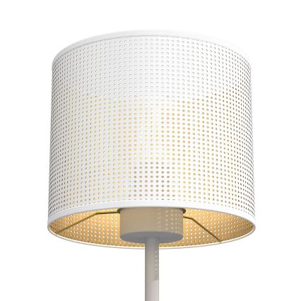 Stalinė lempa LOFT SHADE 1xE27/60W/230V d. 18 cm balta/auksinė