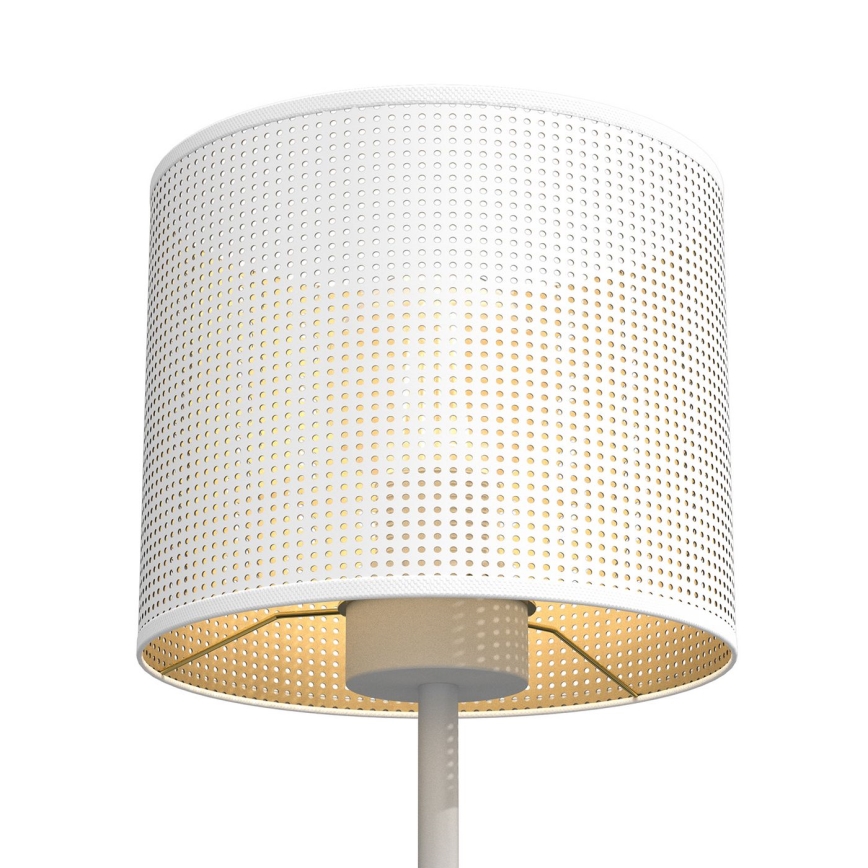 Stalinė lempa LOFT SHADE 1xE27/60W/230V d. 18 cm balta/auksinė