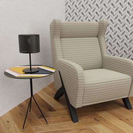 Stalinė lempa LOFT SHADE 1xE27/60W/230V d. 18 cm juodos spalvos