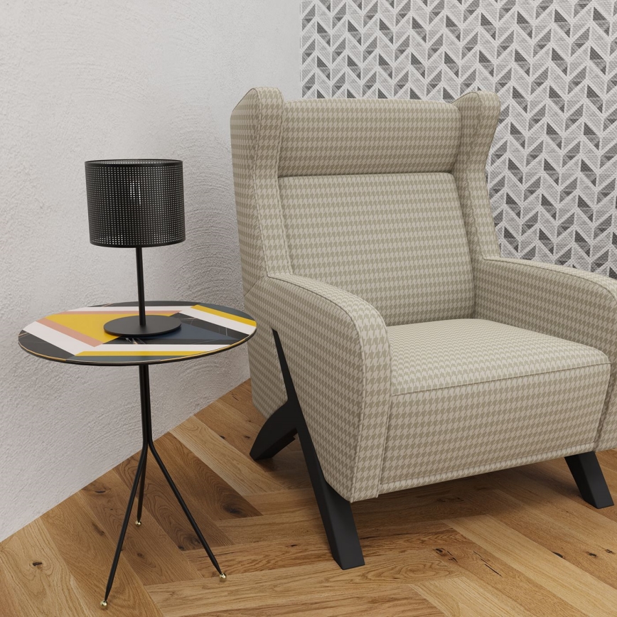 Stalinė lempa LOFT SHADE 1xE27/60W/230V d. 18 cm juodos spalvos