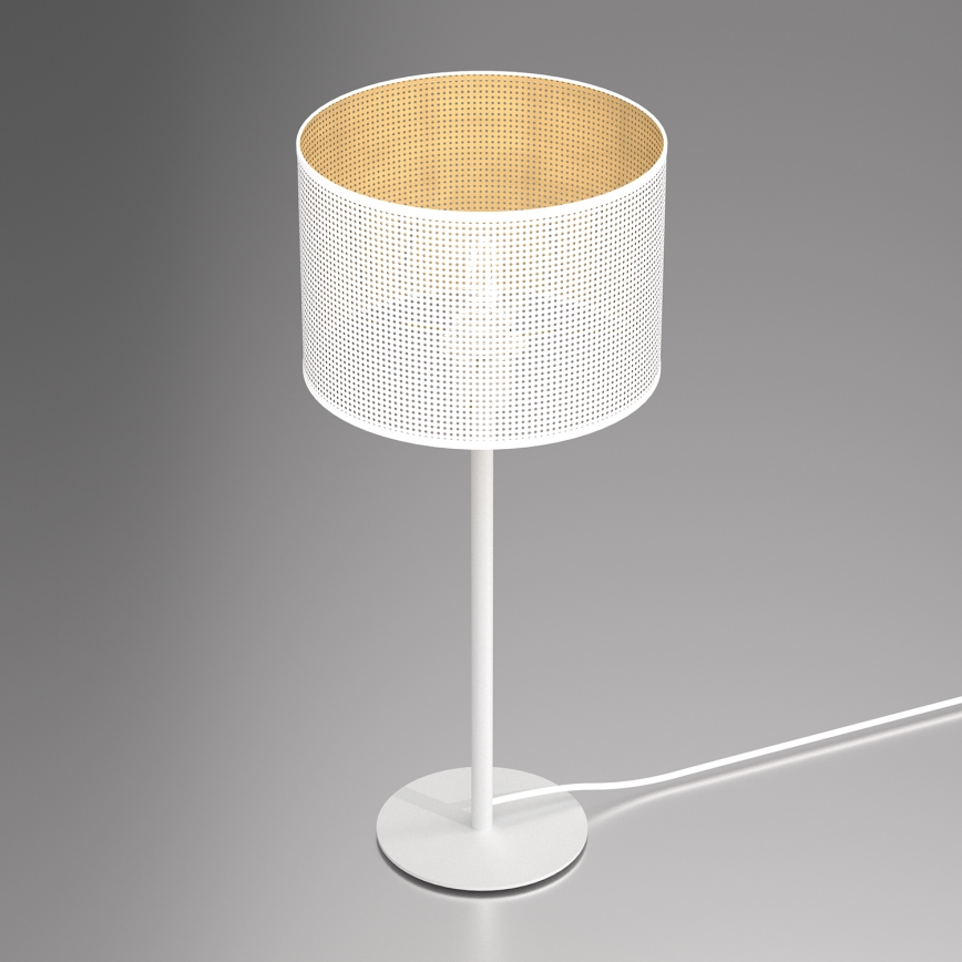 Stalinė lempa LOFT SHADE 1xE27/60W/230V d. 25 cm balta/aukso