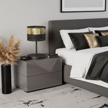 Stalinė lempa LUX 1xE27/15W/230V juoda/auksinė